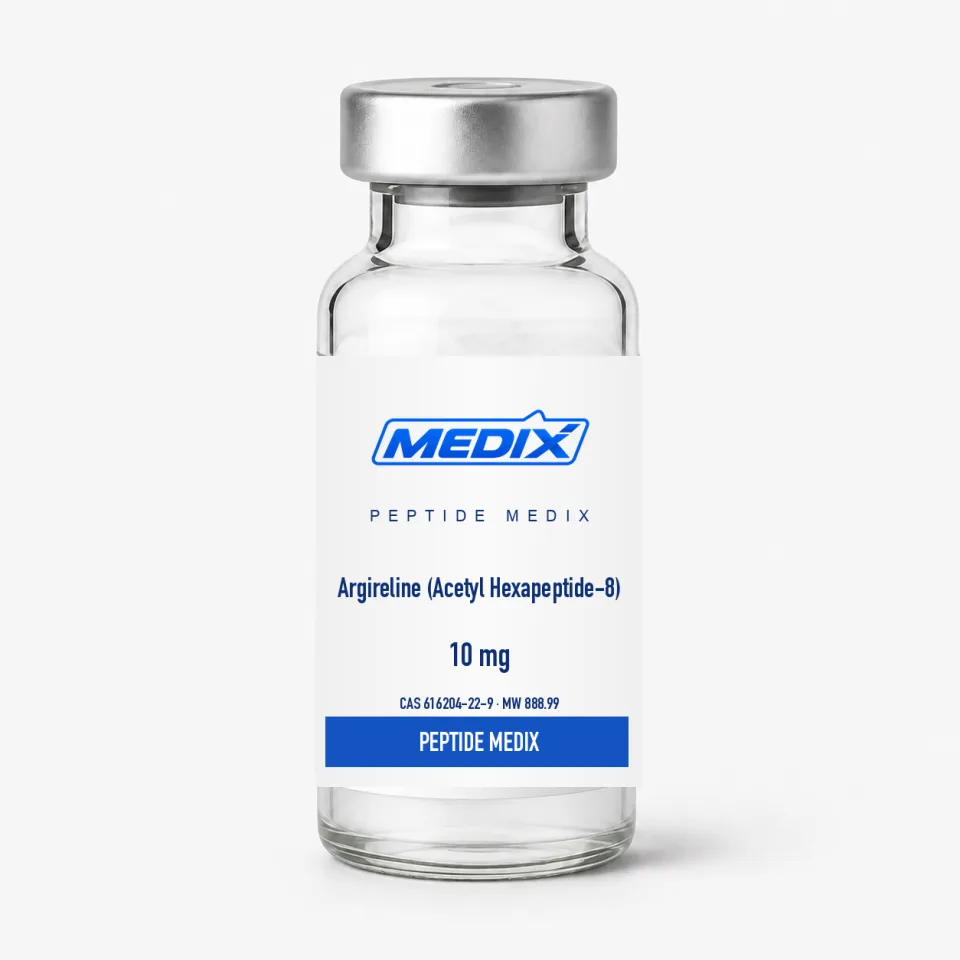 Argireline (Acetyl Hexapeptide-8) 10 mg – research peptide Argireline (Acetyl Hexapeptide-8) research peptide 10 mg vial, lyophilized – Peptide Medix EU
