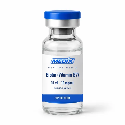 Biotin (Vitamin B7) Forschungspeptid 10 mL Vial – Peptide Medix EU