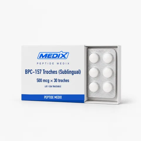 BPC-157 Lutschtabletten (sublingual) Forschungspeptid 500 mcg Kapseln – Peptide Medix EU
