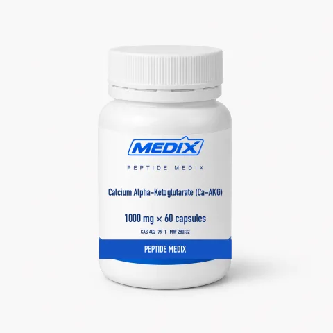 Calcium-Alpha-Ketoglutarat (Ca-AKG) Forschungspeptid 1000 mg Kapseln – Peptide Medix EU