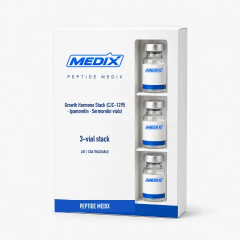 Wachstumshormon-Stack (CJC-1295 · Ipamorelin · Sermorelin Vials) Forschungspeptid-Mischung Kit – Peptide Medix EU