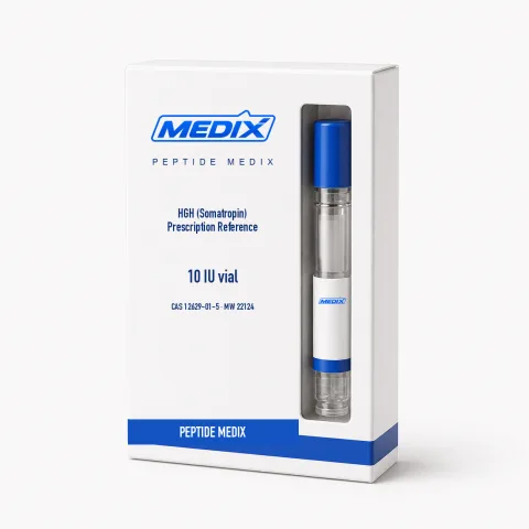 HGH (somatropina) — Referencia de medicamento con receta, biológico de investigación 10 IU, vial – Peptide Medix EU