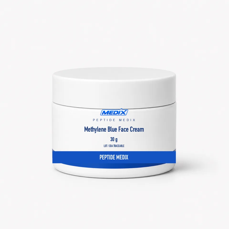 Crème visage au bleu de méthylène 30 g – composé de recherche Crème visage au bleu de méthylène, composé de recherche 30 g – Peptide Medix EU