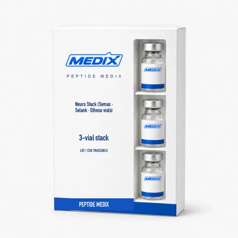 Neuro Stack (Semax · Selank · Dihexa Vials) Forschungspeptid-Mischung Kit – Peptide Medix EU