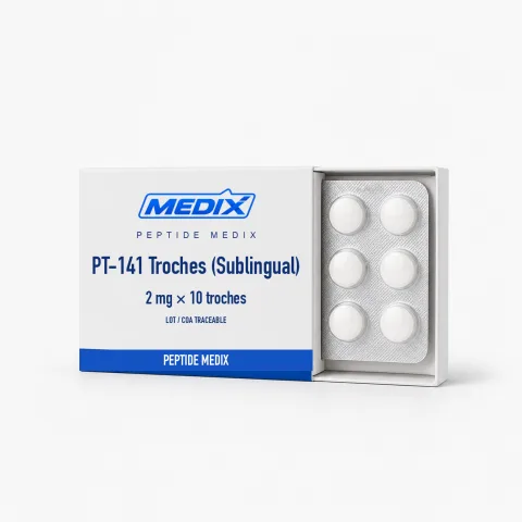 PT-141 Lutschtabletten (sublingual) Forschungspeptid 2 mg Kapseln – Peptide Medix EU