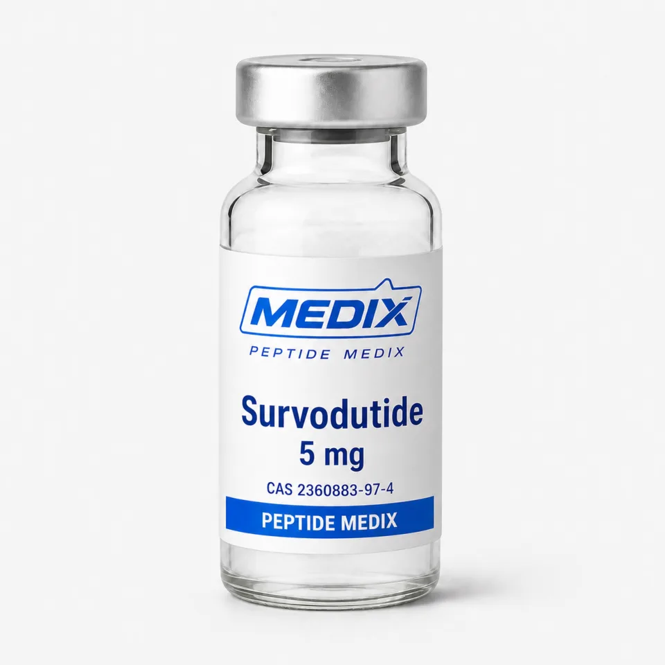Survodutide 5 mg – peptide de recherche Survodutide, peptide de recherche 5 mg, flacon, poudre lyophilisée – Peptide Medix EU